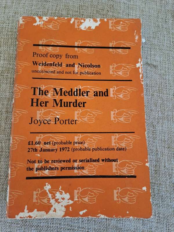 The Meddler and Her Murder (Uncorrected Proof Copy) - Joyce Porter