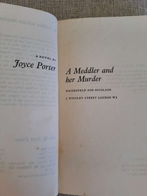 The Meddler and Her Murder (Uncorrected Proof Copy) - Joyce Porter