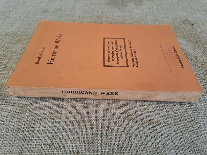 Hurricane Wake (Uncorrected Proof Copy) - Rosalind Ashe