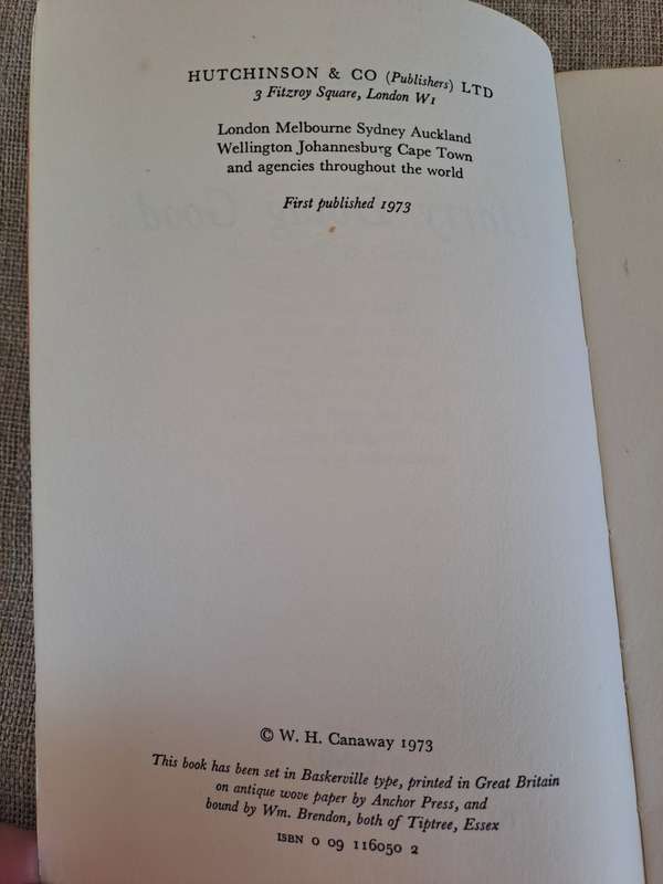 Harry Doing Good (Uncorrected Proof Copy) - W.H. Canaway