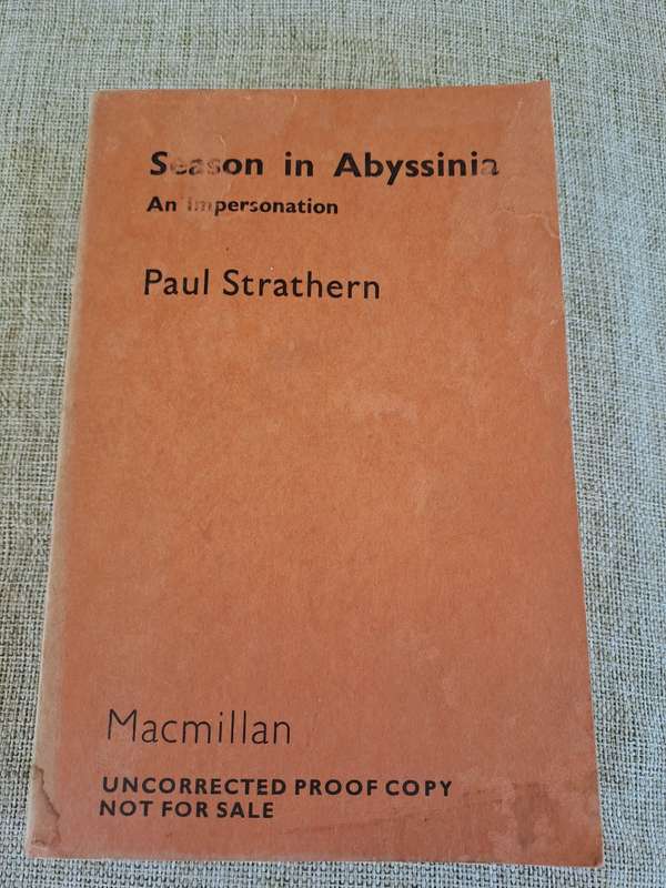 Season in Abyssinia (Uncorrected Proof Copy) - Paul Strathern