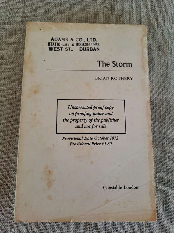 The Storm (Uncorrected Proof Copy) - Brian Rothery