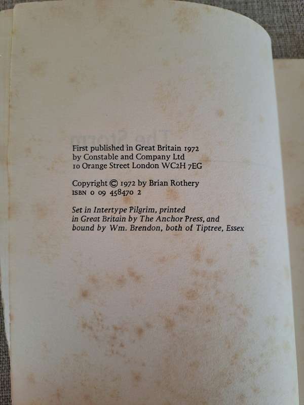 The Storm (Uncorrected Proof Copy) - Brian Rothery