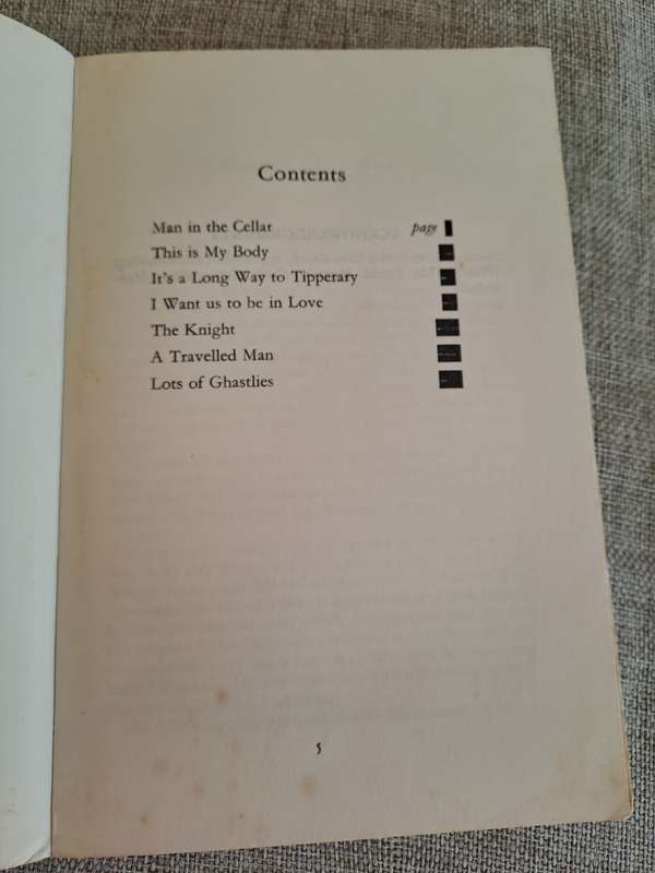 Man in the Cellar (Uncorrected Proof Copy) - Stories by Julia O`Faolain