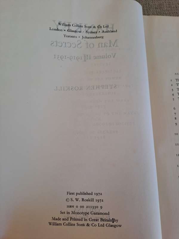 Hankey: Man of Secrets. Volume II, 1919 - 1931 (Uncorrected Proof) - Stephen Roskill