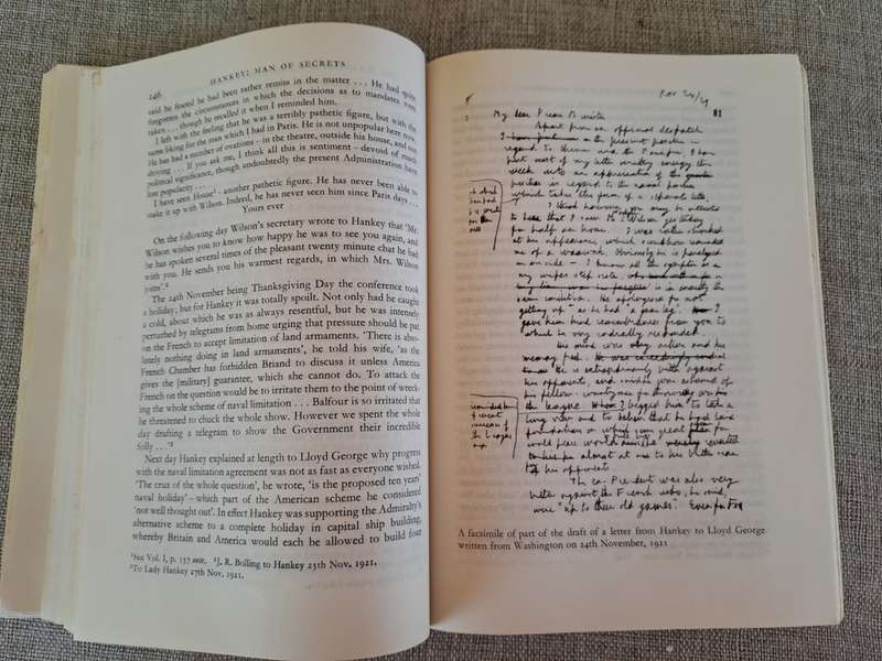 Hankey: Man of Secrets. Volume II, 1919 - 1931 (Uncorrected Proof) - Stephen Roskill