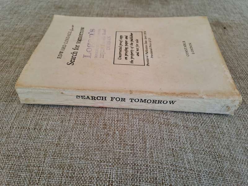 Search for Tomorrow (Uncorrected Proof) - Edward Lindall