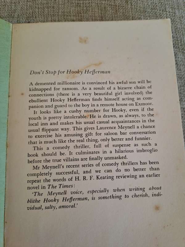 Don`t Stop for Hooky Hefferman (Uncorrected Proof) - Laurence Meynell