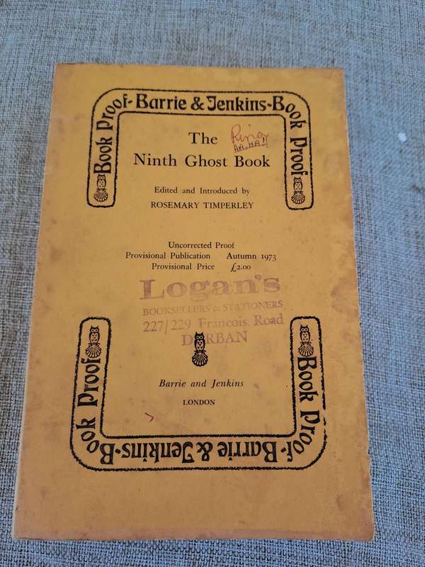 The Ninth Ghost Book (Uncorrected Proof) - Edited by Rosemary Timperley
