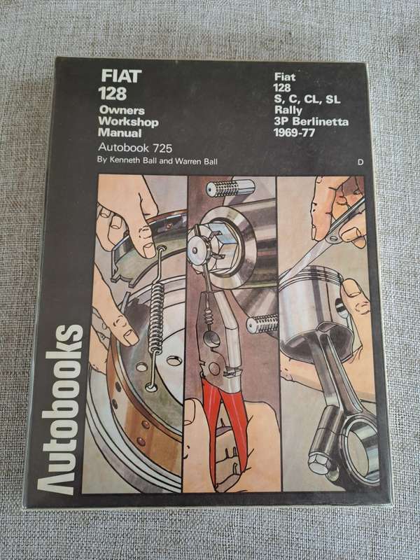 Fiat 128 Owners Workshop Manual Autobook 725, 1969-1977