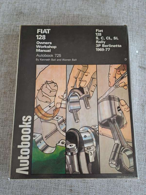 Fiat 128 Owners Workshop Manual Autobook 725, 1969-1977