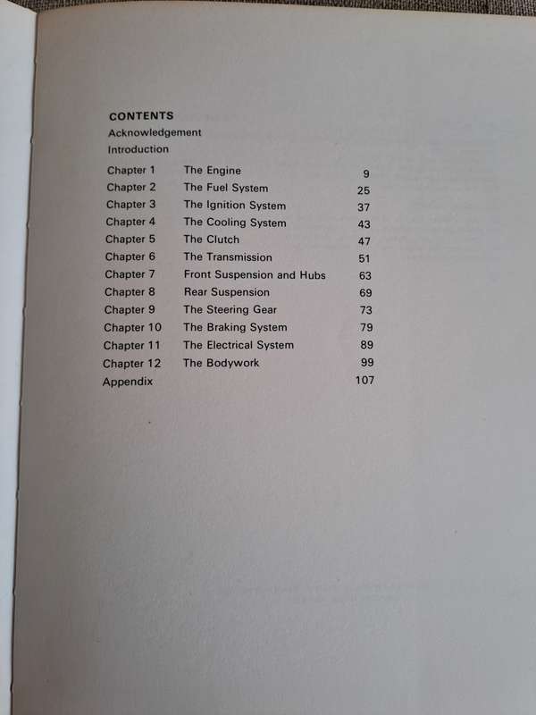 Fiat 128 Owners Workshop Manual Autobook 725, 1969-1977