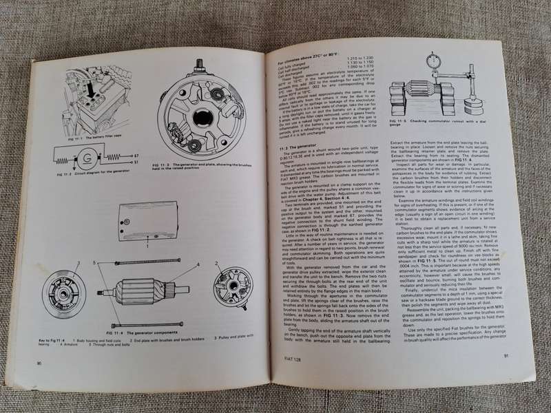 Fiat 128 Owners Workshop Manual Autobook 725, 1969-1977