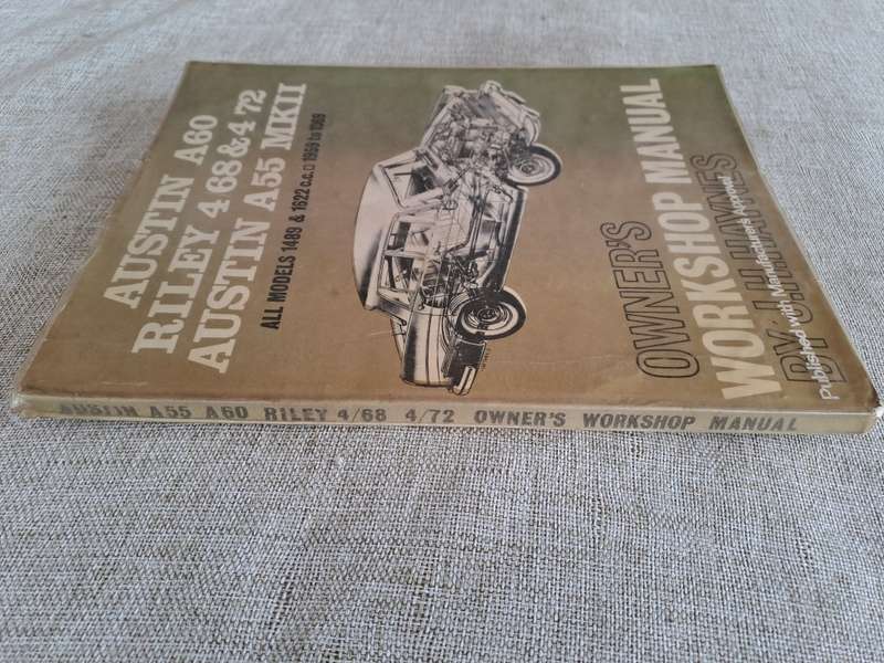 Austin A60, Riley 4/68 & 4/72 , A55 MKII Owner`s Worshop Manual, 1959 - 1969