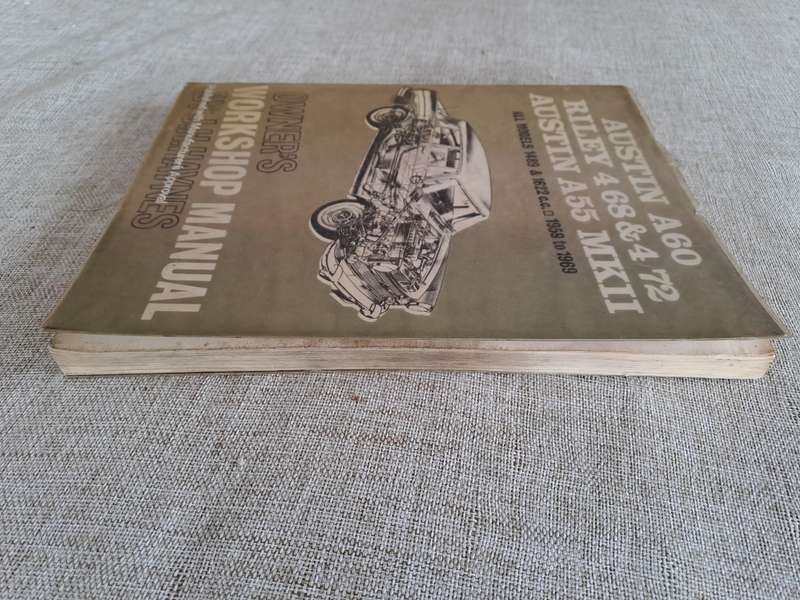 Austin A60, Riley 4/68 & 4/72 , A55 MKII Owner`s Worshop Manual, 1959 - 1969