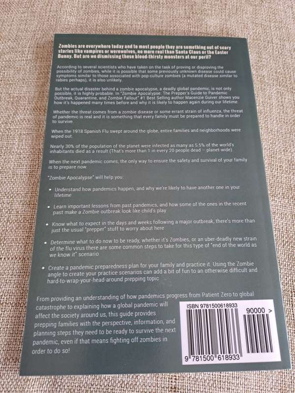 Zombie Apocalypse: The Prepper`s Guide to Pandemic Outbreak, Quarantine, and Zombie Fallout - Guiver
