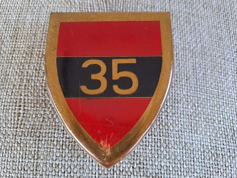 South African Defence Force (SADF) 35 Engineer Support Regiment Shoulder Flash Badge