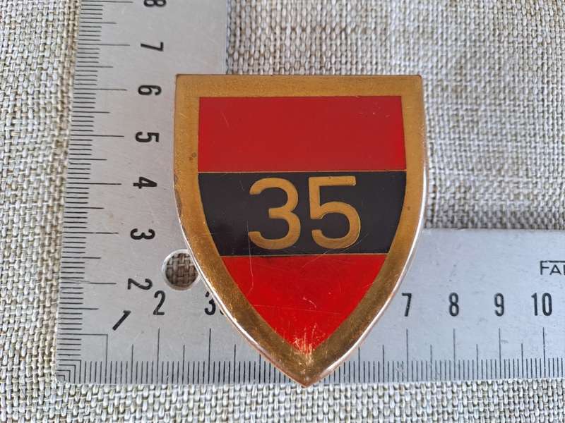 South African Defence Force (SADF) 35 Engineer Support Regiment Shoulder Flash Badge