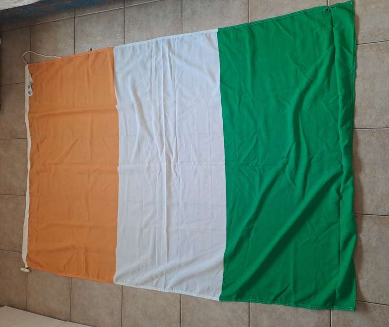 Ivory Coast National Flag 1.8 x 1.2 metres (tears on green section)