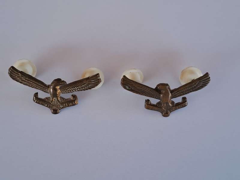 South African Airforce SAAF Collar Badges Pair