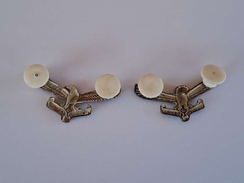 South African Airforce SAAF Collar Badges Pair