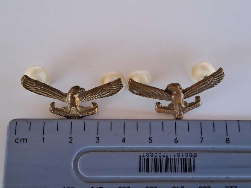 South African Airforce SAAF Collar Badges Pair