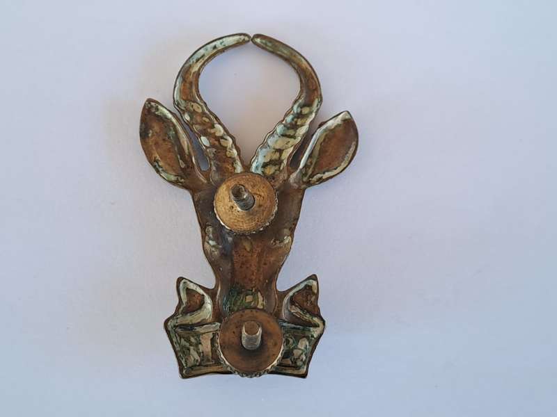 South African Army SA Infantry (SAI) Brass Cap Badge