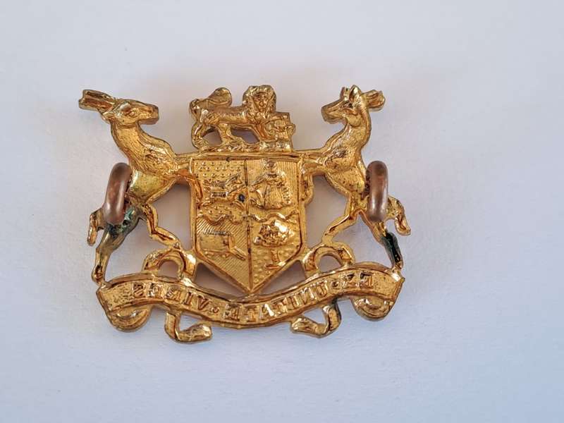 South African Defence Force SADF Warrant Officer Class 2 Gilt Rank Badge