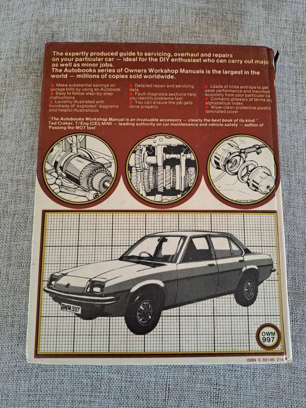Chevrolet Chevair 2000, 2300 Owners Workshop Manual 1976-82 - Autobooks