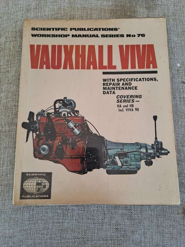 Vauxhall Viva Workshop Manual no 76 - Scientific Publications'