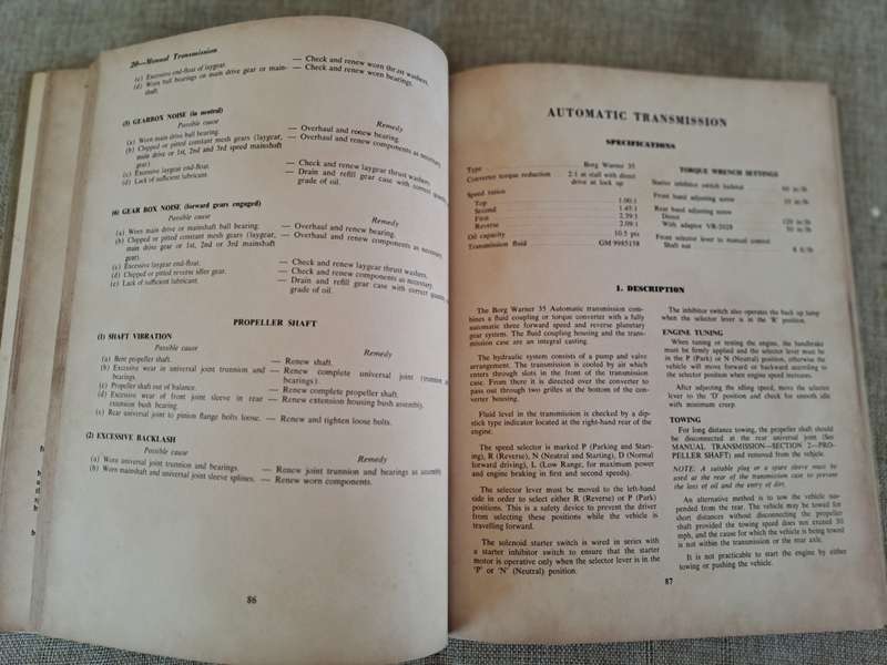 Vauxhall Viva Workshop Manual no 76 - Scientific Publications'