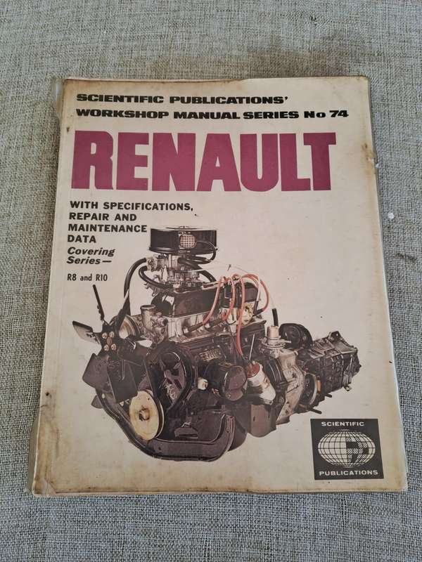 Renault Workshop Manual no 74 - Scientific Publications'