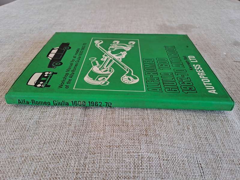 Alfa-Romeo Giulia 1600 Workshop Manual 1962-70 - Autopress Ltd