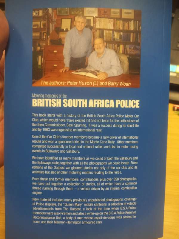 Motoring Memories Of The British South Africa Police - Barry Woan & Peter Huson