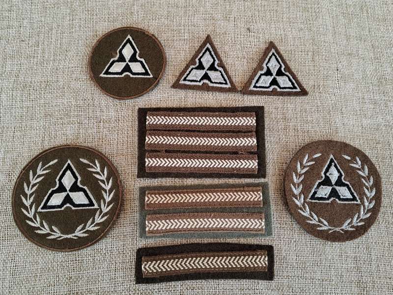 South West Africa Territorial Force (SWATF) Rank badges (8 badges)