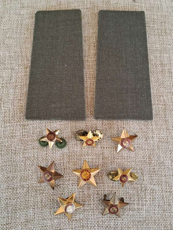 South African Defence Force SADF Epaulettes and Rank Stars