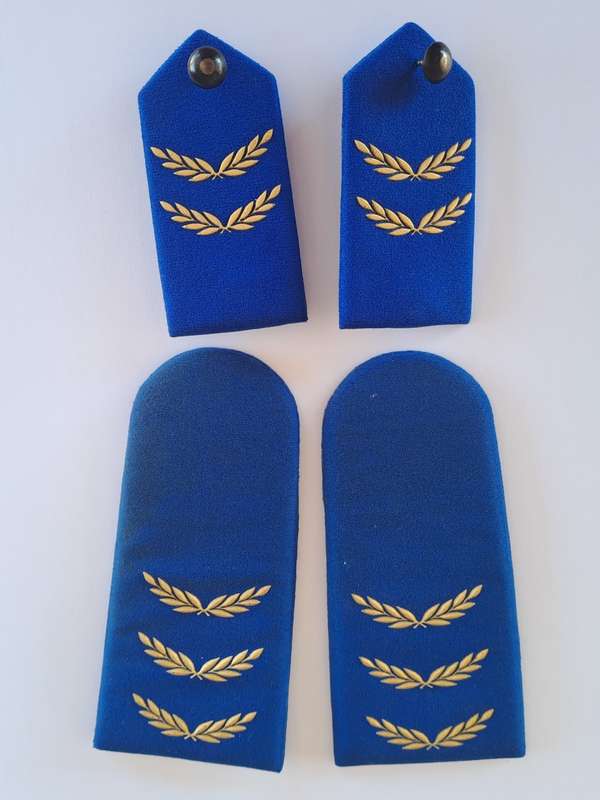 South African Traffic Police Rank Epaulettes and Collar Gorgets