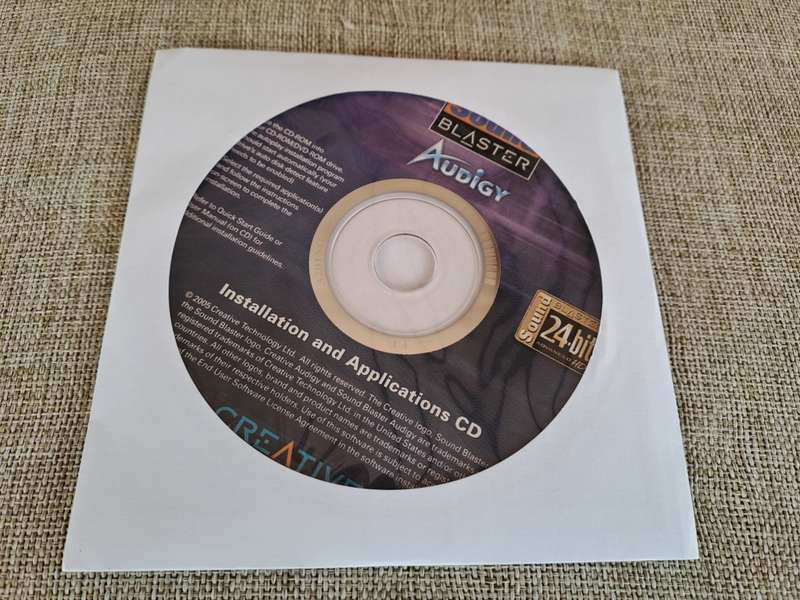 Sound Blaster Audigy Value Sound Card and Bracket
