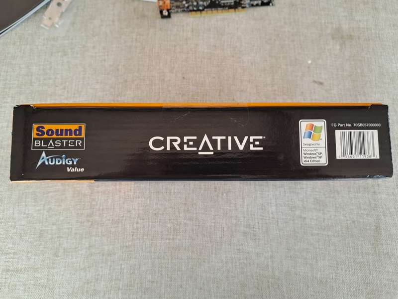 Sound Blaster Audigy Value Sound Card and Bracket