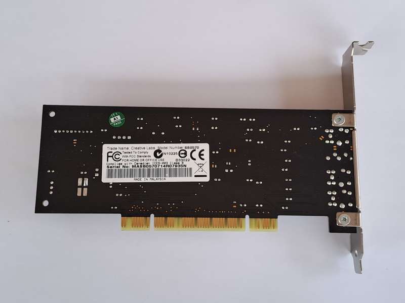 Sound Blaster Audigy Value Sound Card and Bracket
