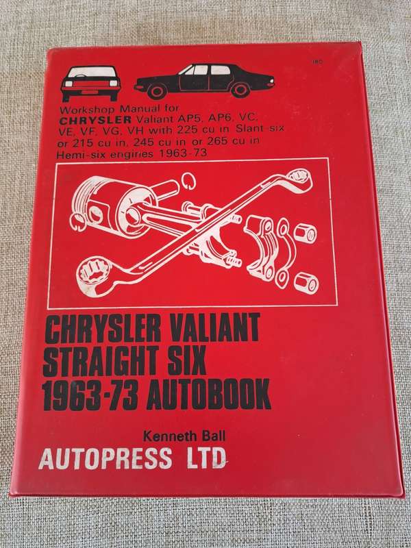 Chrysler Valiant Straight Six Workshop Manual 1963-73 - Autopress