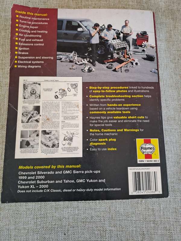 Chevrolet Silverado GMC Sierra 1999 and 2000 Repair Manual - Haynes