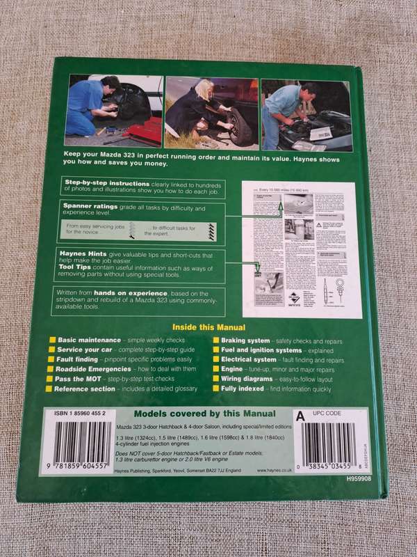 Mazda 323 Oct 1989 to 1998 Service and Repair Manual - Haynes