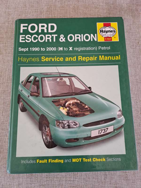 Ford Escort & Orion Sept 1990 to 2000 Petrol Service and Repair Manual - Haynes