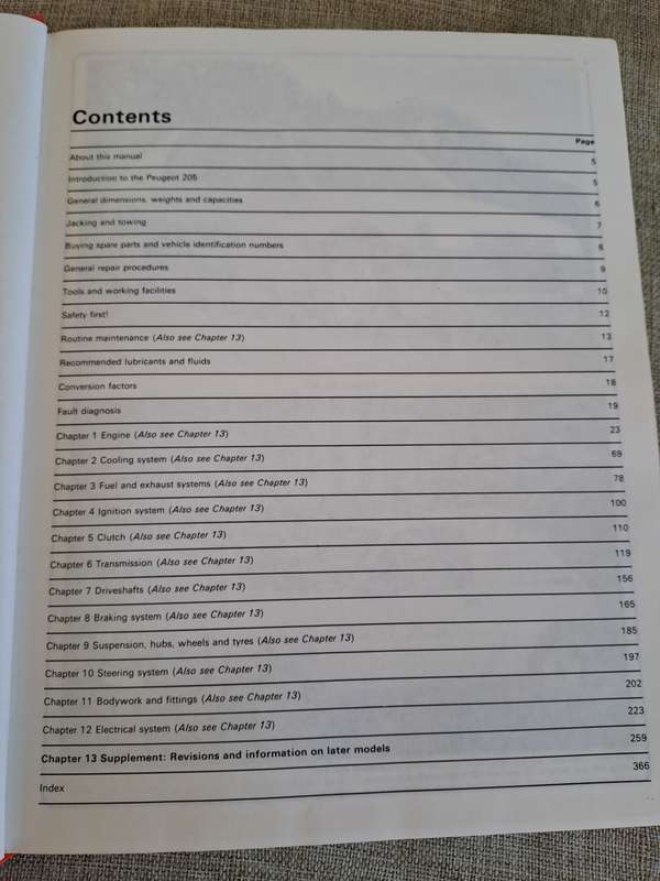 Peugeot 205 Petrol 1983 to 1989 Owners Workshop Manual - Haynes