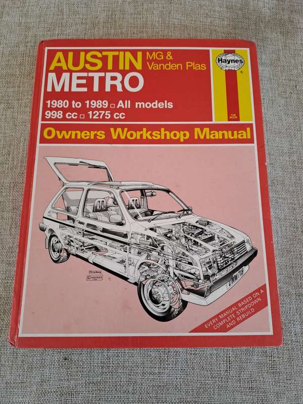 Austin Metro 1980 to 1989 Owners Workshop Manual - Haynes