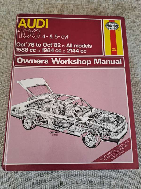 Audi 100 4- & 5-cyl Oct 1976 to Oct 1982 Owners Workshop Manual - Haynes