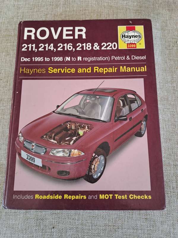 Rover 200 Series Dec 1995 to 1998 Petrol & Diesel Service and Repair Manual - Haynes