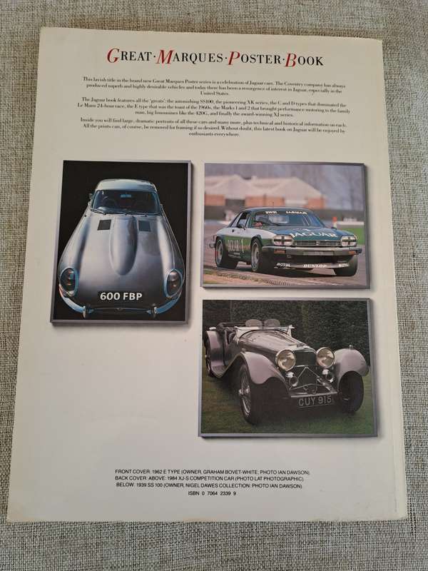 Jaguar Great Marques Poster Book - Chris Harvey