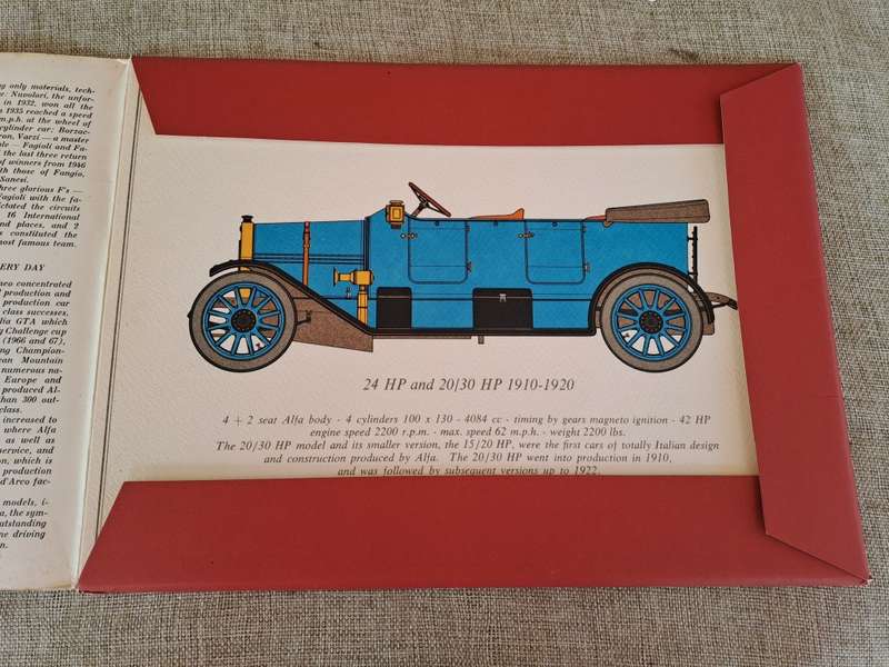 Vintage Alfa Romeo Car Prints / Drawings - 7 prints